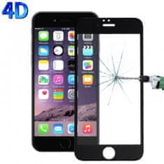 OEM Ochranné tvrzené krycí sklo pro Apple iPhone 6 Plus - 5.5" 4D, Barva: Černá