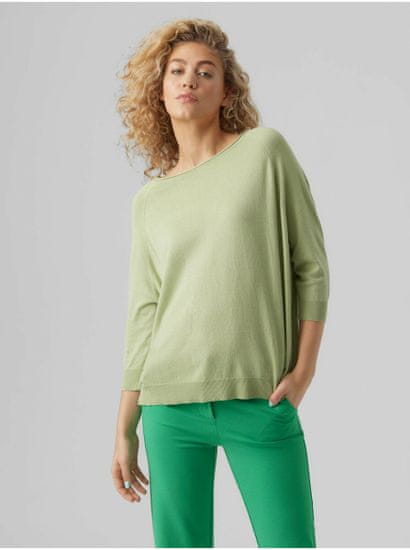 Vero Moda Světle zelený lehký svetr VERO MODA Nellie
