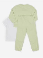 Calvin Klein Sada holčičího trička, mikiny a tepláků v bílé a zelené barvě Calvin Klein Jeans 86