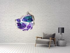 Wallmuralia Nálepka 3D díra na zeď Barevné listí 75x75 cm