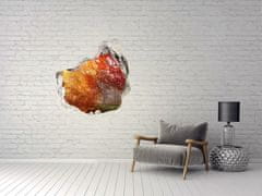 Wallmuralia Díra 3D ve zdi nálepka Podzimní les 75x75 cm