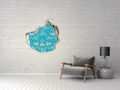 Wallmuralia 3D díra na zeď Nálepka ornamenty 75x75 cm