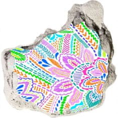 Wallmuralia 3D díra na zeď Květinový vzor 75x75 cm