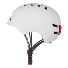 Bluetouch Bezpečnostní helma BLUETOUCH bílá s LED - M, 54 - 58