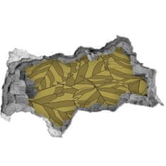 Wallmuralia 3D díra na zeď Nálepka listí 95x73 cm