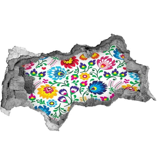 Wallmuralia 3D díra na zeď Etnický vzor
