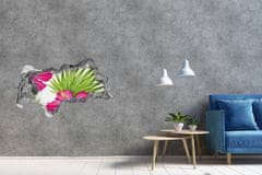 Wallmuralia 3D díra na zeď Hawajské květiny 95x73 cm