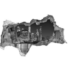 Wallmuralia Díra 3D foto tapeta nálepka Manhattan noc 95x73 cm