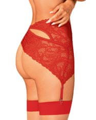 Obsessive Elegantní podvazkový pás Atenica garter belt - Obsessive červená M/L