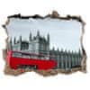 Fototapeta díra na zeď 3D Londýnský autobus 120x81 cm