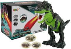 shumee Dinosaurus na baterie snáší vejce dýchá oheň, voda, pára, zelená