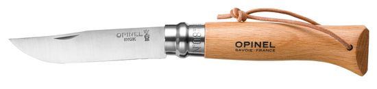 Opinel Zavírací nůž VRI N°08 Inox 8,5 cm bukový + poutko, OPINEL