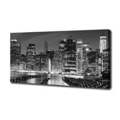 Wallmuralia Foto obraz na plátně Manhattan noc 140x70 cm