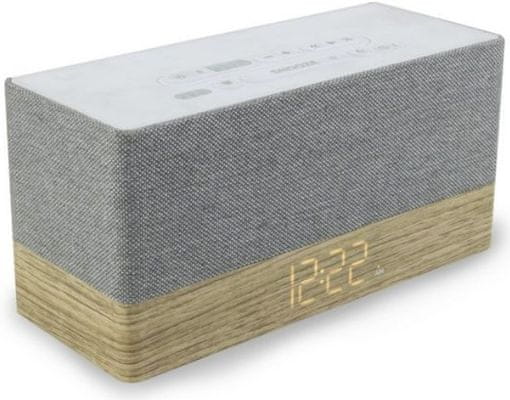  moderní radiobudík Soundmaster UR620 aux in usb port pro nabíjení bluetooth záložní baterie sleep snooze duální alarm buzení