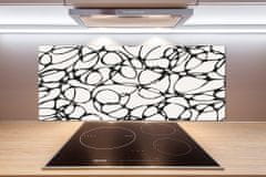 Wallmuralia Panel do kuchyně Chaotická kolečka 125x50 cm