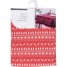 Home&Styling Ubrus - červená barva, vánoční téma, 18 x 130 cm