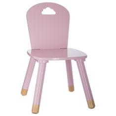 Atmosphera Židle pro děti v růžové barvě, 50 x 28 x 28 cm, MDF