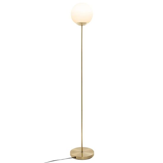 Atmosphera Stojací lampa s kulatým stínítkem, kov, zlato, 134 cm