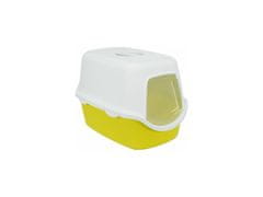 Trixie WC VICO kryté s dvířky, bez filtru 56 x 40 x 40 cm, limetková/bílá