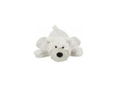 Trixie Be Eco medvěd ELROY, plyšová hračka se zvukem pro psy, 42 cm, bílá