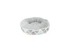 Trixie Hebký plyšový kulatý pelíšek pro hlodavce, ø 35 × 13 cm, barevná/šedá