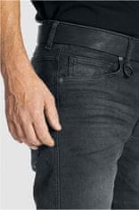 PANDO MOTO kalhoty jeans ROBBY COR 01 Extra short washed černé 30