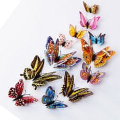 IZMAEL Motýli na stěnu 12ks-Růžová KP16765
