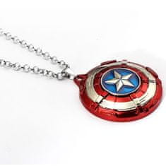 IZMAEL Náhrdelník Štít Captain America-Červená KP4110