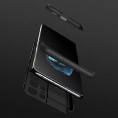 GKK Ochranné pouzdro GKK 360 - Přední a zadní kryt celého mobilu pro Samsung Galaxy S21 Ultra 5G - Černá KP9598