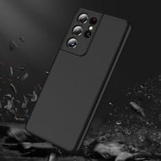 GKK Ochranné pouzdro GKK 360 - Přední a zadní kryt celého mobilu pro Samsung Galaxy S21 Ultra 5G - Černá KP9598