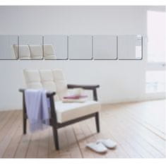 IZMAEL Zrcadlové samolepky na zeď-Quadrate KP16821