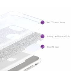 IZMAEL Třpytivé pouzdro pro Apple iPhone 11 - Stříbrná - Typ 2 KP16096