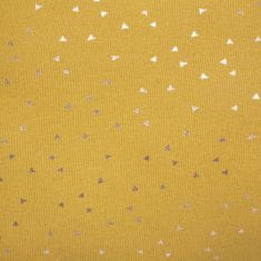 Atmosphera Dekorační polštář ve tvaru hvězdy, žlutý, bavlna, 28 x 45 cm