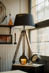 Home&Styling Kovový svícen, černý, 20 cm