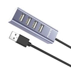 IZMAEL Kaku HUB adaptér KSC-383 Yilian USB na 4x usb - Šedá KP23476