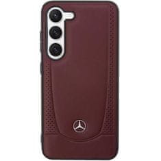MERCEDES MEHCS23MARMRE hard silikonové pouzdro Samsung Galaxy S23 PLUS 5G red Leather Urban Bengale