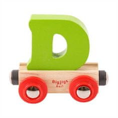 Bigjigs Toys Bigjigs Rail Vagónek dřevěné vláčkodráhy - Písmeno D