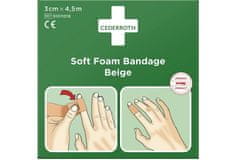 CEDERROTH Cederroth Soft Foam Bandage Béžová, 3cmx450cm