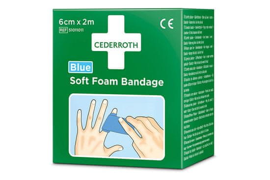 CEDERROTH Cederroth Soft Foam Bandage Blue, 6cmx200cm