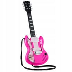 eKids Elektrická dětská malá kytara BARBIE - Music BE-632.11Mv2 Růžová