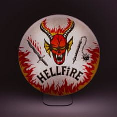 CurePink Stolní dekorativní lampa Stranger Things: Klub Hellfire (24 cm)