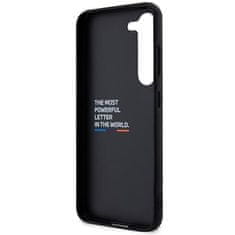 Bmw BMHCS23M22NBCK hard silikonové pouzdro Samsung Galaxy S23 PLUS 5G black Leather Carbon