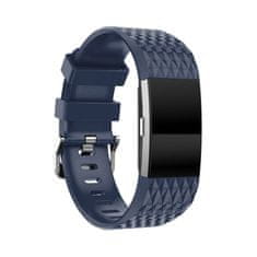 BStrap Silicone Diamond (Large) řemínek na Fitbit Charge 2, dark blue