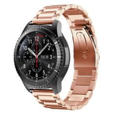 BStrap Stainless Steel řemínek na Huawei Watch 3 / 3 Pro, rose gold