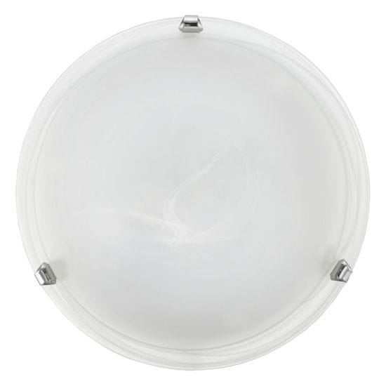 Eglo EGLO Stropní svítidlo SALOME lze přimontovat na strop i na stěnu. Je vyrobeno z bílého alabastrového skla, úchyty jsou z chromu.