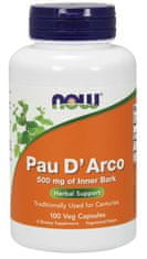 NOW Foods Pau D'Arco (Lapacho), 500 mg, 100 rostlinných kapslí