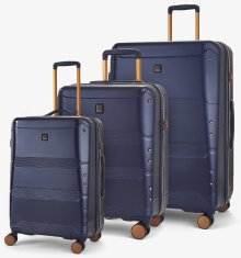 Rock Sada cestovních kufrů ROCK TR-0238/3 ABS/PC - tmavě modrá