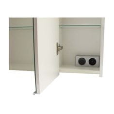 BPS-koupelny Zrcadlová skříňka závěsná s LED osvětlením Lisa 100 ZS