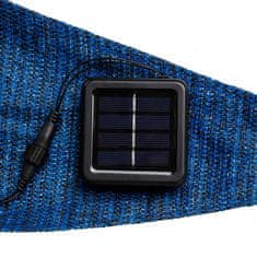 Greatstore HI Sluneční plachta se 100 LED diodami, světle modrá, 3,6x3,6x3,6 m