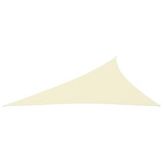 shumee Stínící plachta oxfordská látka trojúhelníková 4x5x6,4m krémová
